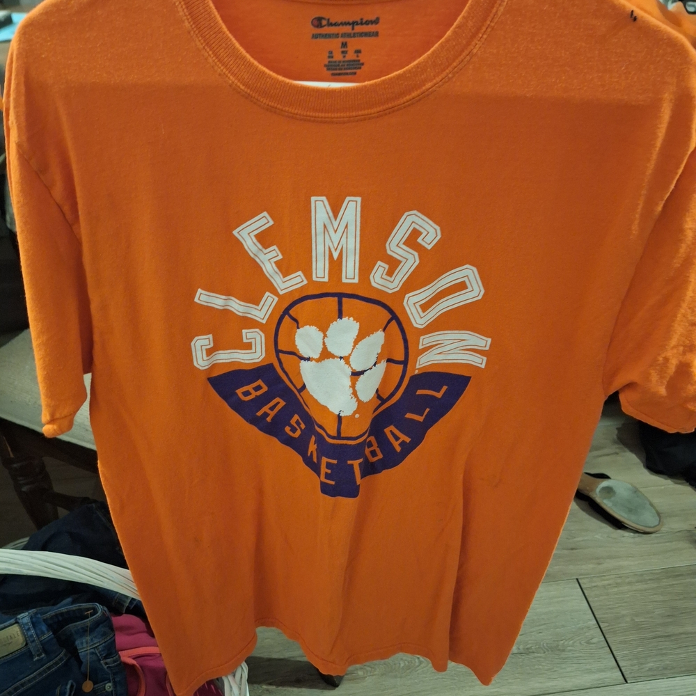 Champion Orange Clemson Basketball Tee